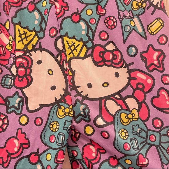 Sanrio Hello Kitty Ice Cream Gem Leggings Purple - M - Picture 11 of 11